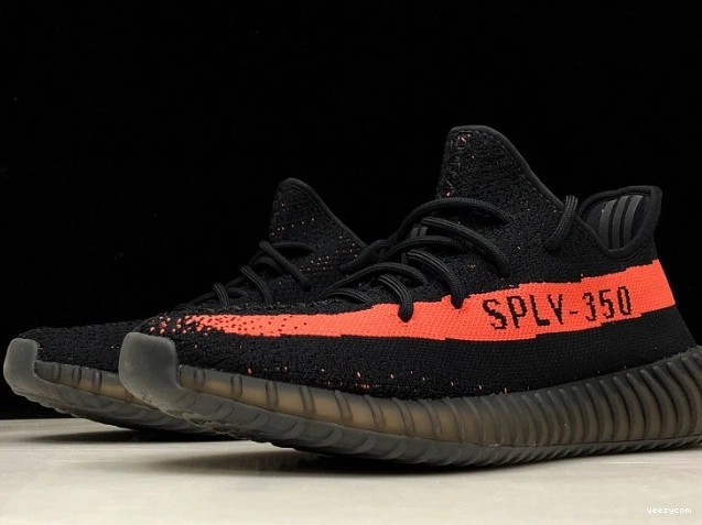 Adidas Yeezy BY9612 Boost V2 Black Red 350 Core 0817